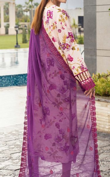 Humdum Ivory Karandi Suit | Pakistani Winter Dresses in USA- Image 2