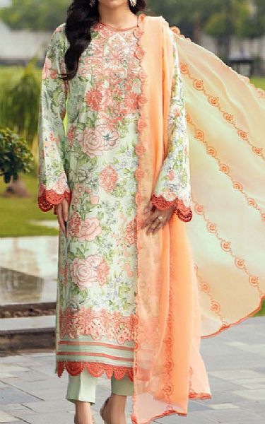 Humdum Light Green Karandi Suit | Pakistani Winter Dresses in USA- Image 1