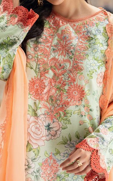 Humdum Light Green Karandi Suit | Pakistani Winter Dresses in USA- Image 2