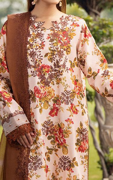 Humdum Off White Karandi Suit | Pakistani Winter Dresses in USA- Image 2