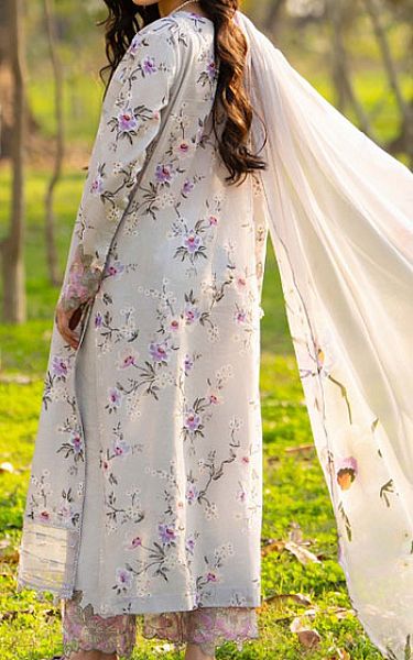Humdum Grey/Lilac Lawn Suit | Pakistani Lawn Dress in USA- Image 2
