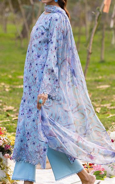 Humdum Ink Blue Lawn Suit | Pakistani Lawn Dress in USA- Image 2