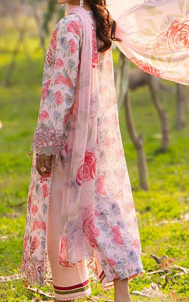 Humdum Rose Pink Lawn Suit | Pakistani Lawn Dress in USA- Image 2