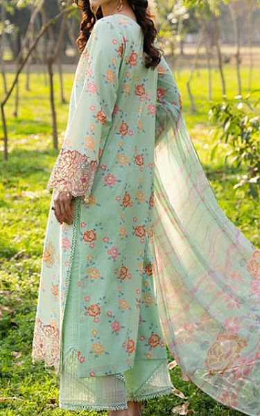 Humdum Mint Green Lawn Suit | Pakistani Lawn Dress in USA- Image 2
