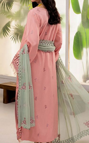 Humdum Rose Pink Viscose Suit | Pakistani Winter Dresses in USA- Image 2