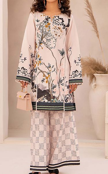Humdum Off-white Cotton Suit (2 Pcs) | Pakistani Lawn Dress in USA- Image 1