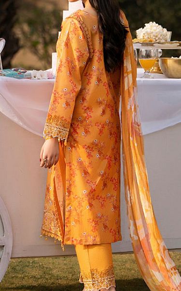 Humdum Mustard Lawn Suit | Pakistani Lawn Dress in USA- Image 2