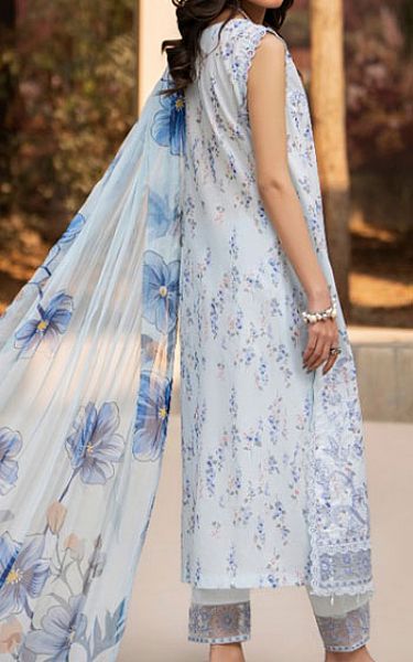 Humdum Sky Blue Lawn Suit | Pakistani Lawn Dress in USA- Image 2
