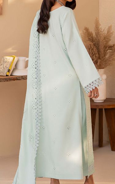 Humdum Light Turquoise Wool Suit | Pakistani Winter Dresses in USA- Image 2