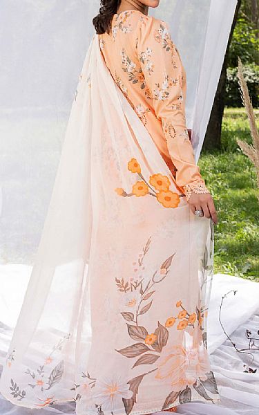 Humdum Peach Lawn Suit | Pakistani Lawn Dress in USA- Image 2