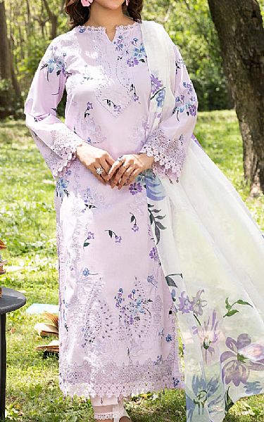 Humdum Lilac Lawn Suit | Pakistani Lawn Dress in USA- Image 1