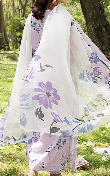 Humdum Lilac Lawn Suit | Pakistani Lawn Dress in USA- Image 2