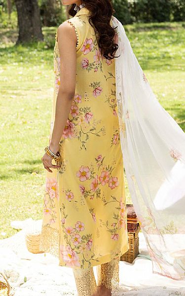 Humdum Light Yellow Lawn Suit | Pakistani Lawn Dress in USA- Image 2