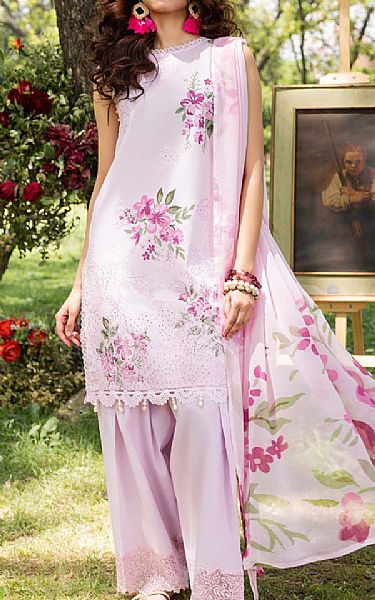 Humdum Pink Flare Lawn Suit | Pakistani Lawn Dress in USA- Image 1