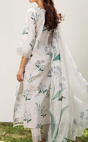 Humdum Off White Lawn Suit | Pakistani Lawn Dress in USA- Image 2