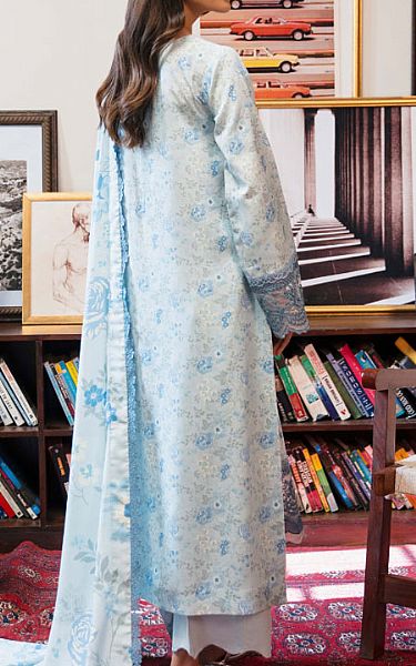 Humdum Sky Blue Khaddar Suit | Pakistani Winter Dresses in USA- Image 2