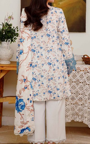 Humdum Off White Karandi Suit | Pakistani Winter Dresses in USA- Image 2