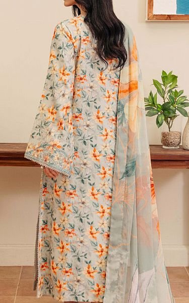 Humdum Grey/Rust Viscose Suit | Pakistani Winter Dresses in USA- Image 2