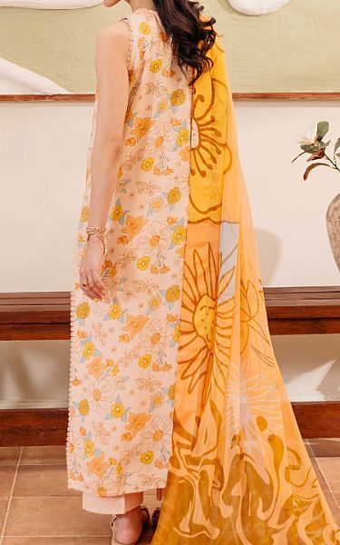 Humdum Peach Viscose Suit | Pakistani Winter Dresses in USA- Image 2