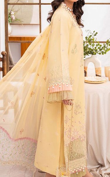 Humdum Sand Gold Lawn Suit | Pakistani Lawn Dress in USA- Image 2