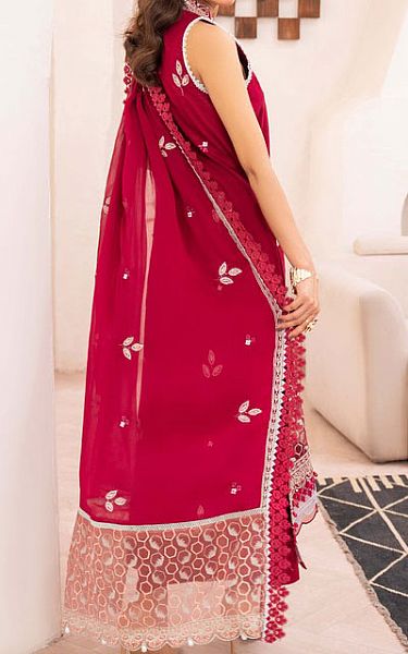 Humdum Crimson Lawn Suit | Pakistani Lawn Dress in USA- Image 2