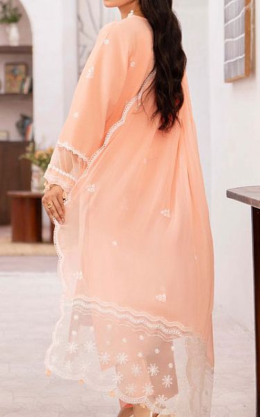 Humdum Peach Lawn Suit | Pakistani Lawn Dress in USA- Image 2