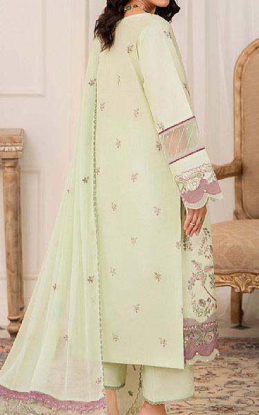 Humdum Pale Green Lawn Suit | Pakistani Lawn Dress in USA- Image 2