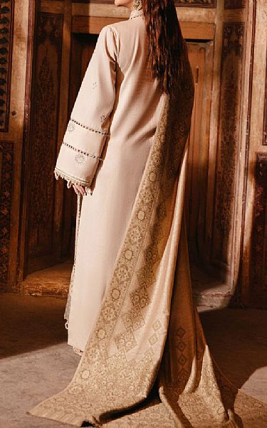 Humdum Beige Khaddar Suit | Pakistani Winter Dresses in USA- Image 2
