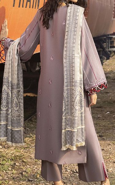Humdum Light Mauve Wool Suit | Pakistani Winter Dresses in USA- Image 2