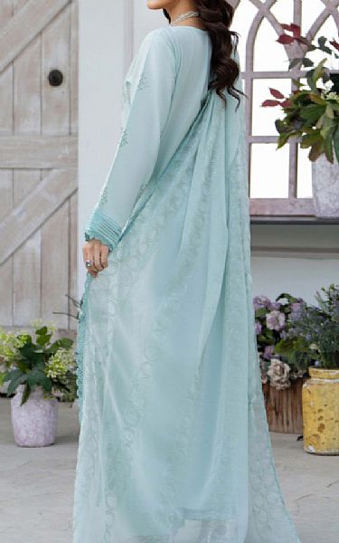 Humdum Pale Aqua Lawn Suit | Pakistani Lawn Dress in USA- Image 2