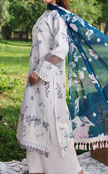 Humdum Off White Lawn Suit | Pakistani Lawn Dress in USA- Image 2