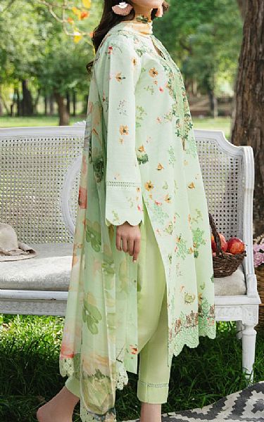Humdum Light Green Lawn Suit | Pakistani Lawn Dress in USA- Image 2