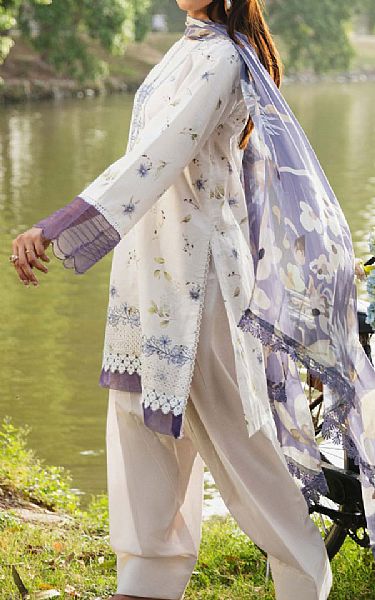 Humdum Off White Lawn Suit | Pakistani Lawn Dress in USA- Image 2