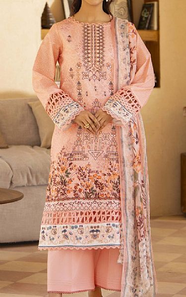 Humdum Sea Pink Lawn Suit | Pakistani Lawn Dress in USA- Image 1