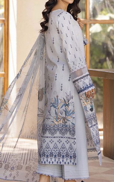 Humdum Light Grey Lawn Suit | Pakistani Lawn Dress in USA- Image 2