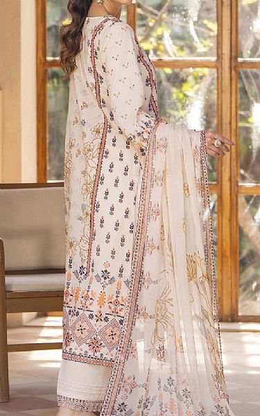 Humdum Off White Lawn Suit | Pakistani Lawn Dress in USA- Image 2