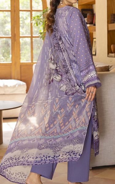 Humdum Lavender Lawn Suit | Pakistani Lawn Dress in USA- Image 2