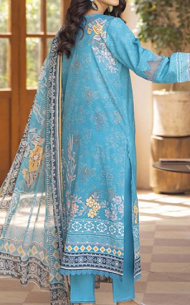Humdum Turquoise Lawn Suit | Pakistani Lawn Dress in USA- Image 2