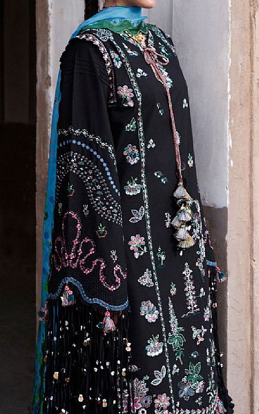 Hussain Rehar Black Lawn Suit | Pakistani Lawn Dress in USA- Image 2