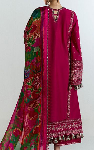 Hussain Rehar Crimson Lawn Suit | Pakistani Lawn Dress in USA- Image 2