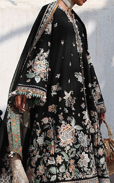 Hussain Rehar Black Lawn Suit | Pakistani Lawn Dress in USA- Image 2