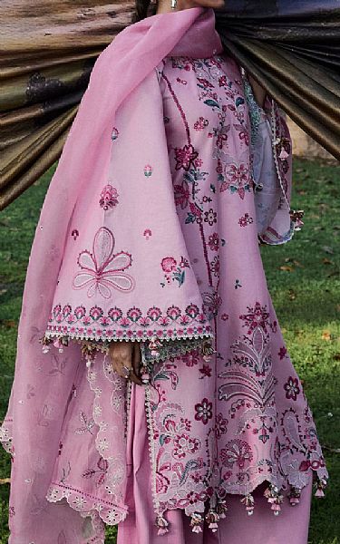 Hussain Rehar Pink Pearl Lawn Suit | Pakistani Lawn Dress in USA- Image 2
