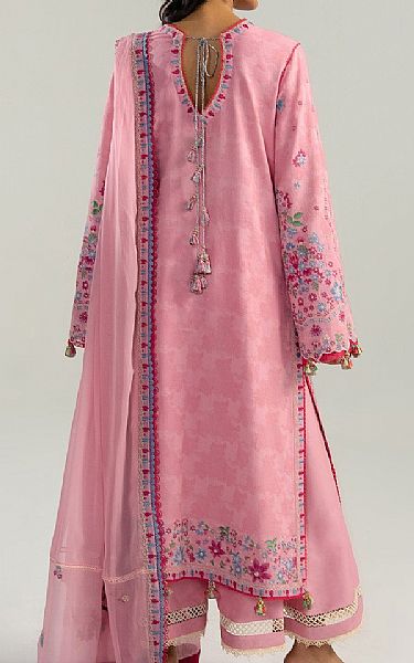 Hussain Rehar Pink Lawn Suit | Pakistani Lawn Dress in USA- Image 2