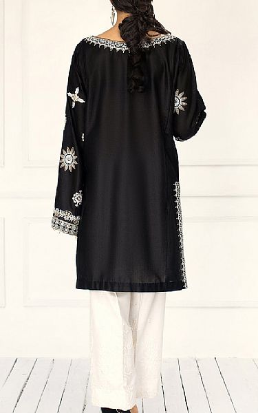 Ilaha Black Lawn Suit (2 Pcs) | Pakistani Dresses in USA- Image 2