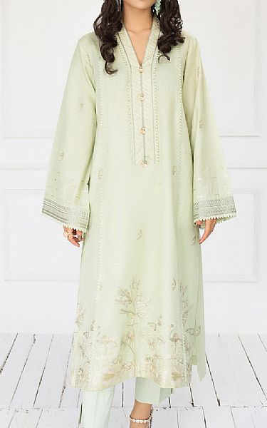 Ilaha Light Green Lawn Suit (2 Pcs) | Pakistani Dresses in USA- Image 1