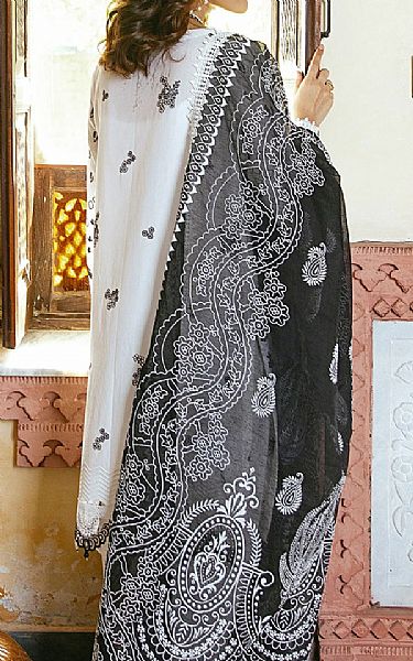Ilaha Off-white Cambric Suit | Pakistani Dresses in USA- Image 2
