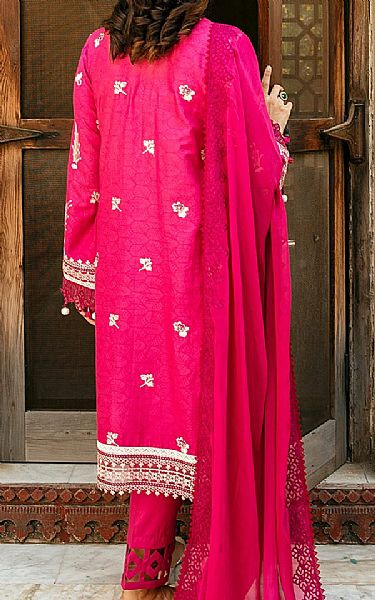 Shocking Pink Karandi Suit | Pakistani Pret Wear Clothing by Ilaha