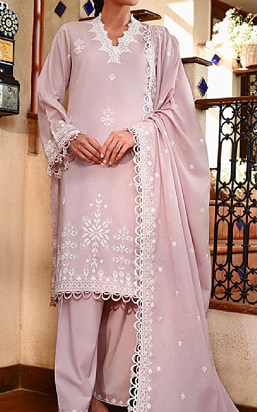 Image Cavern Pink Cotton Suit | Pakistani Lawn Dress in USA- Image 1