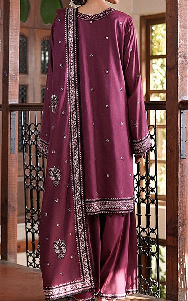 Image Plum Cotton Suit | Pakistani Lawn Dress in USA- Image 2