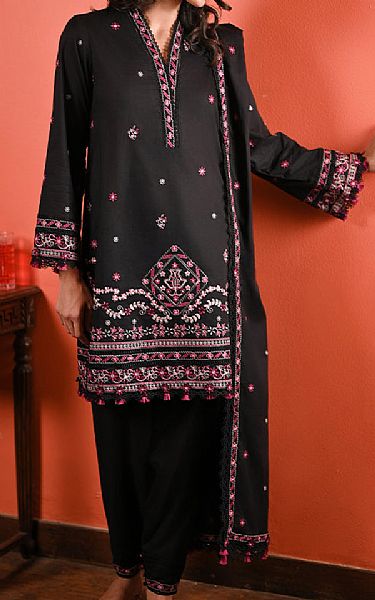 Image Black Lawn Suit | Pakistani Lawn Dress in USA- Image 1